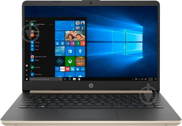 Ноутбук HP 14-dk0017ur 14" (7JT53EA) gold - фото 1