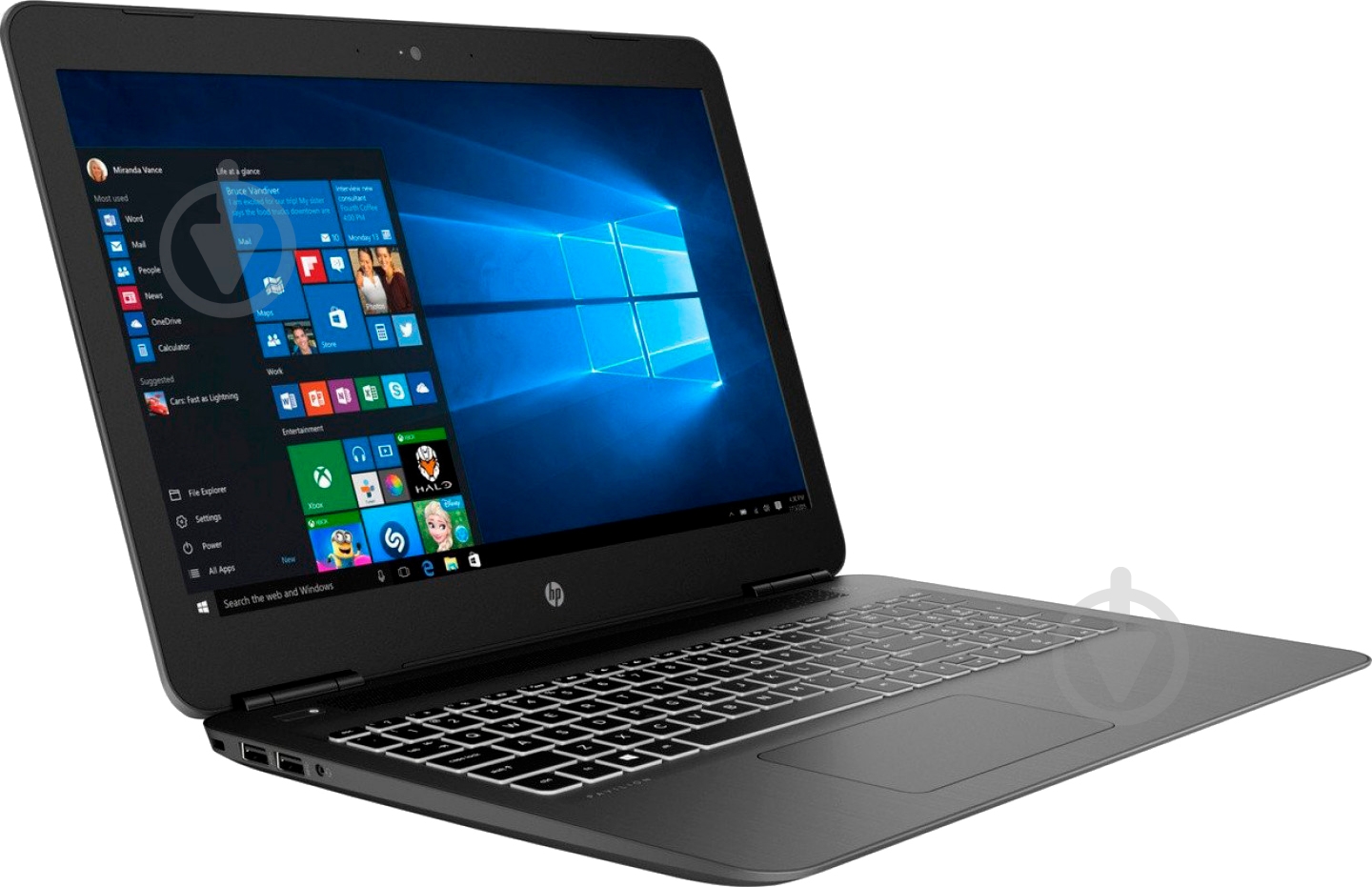 Ноутбук HP Pavilion 15-bc531ur 15,6" (7NE19EA) black - фото 3