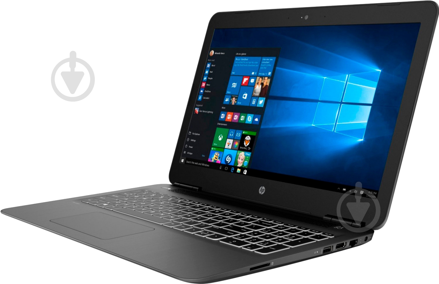 Ноутбук HP Pavilion 15-bc531ur 15,6" (7NE19EA) black - фото 2