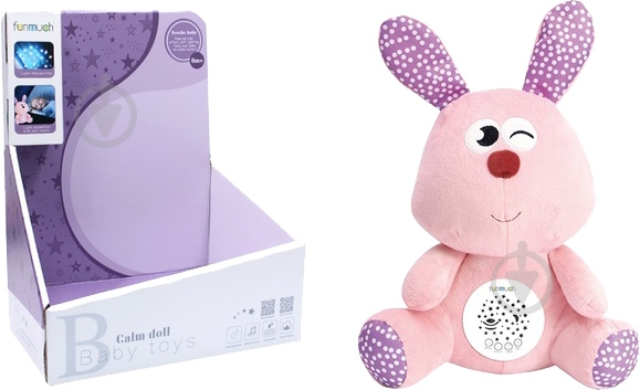 Мягкая игрушка Funmuch Кролик с проектором и музыкой FM666-21 - фото 1