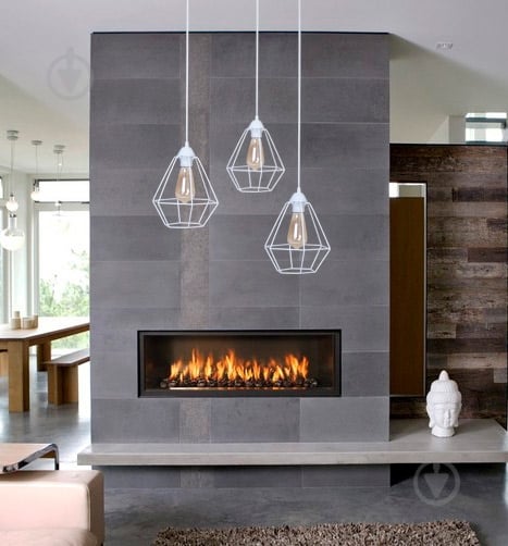 Подвес Lamperia Iron mini crystal 1x60 Вт E27 белый - фото 2