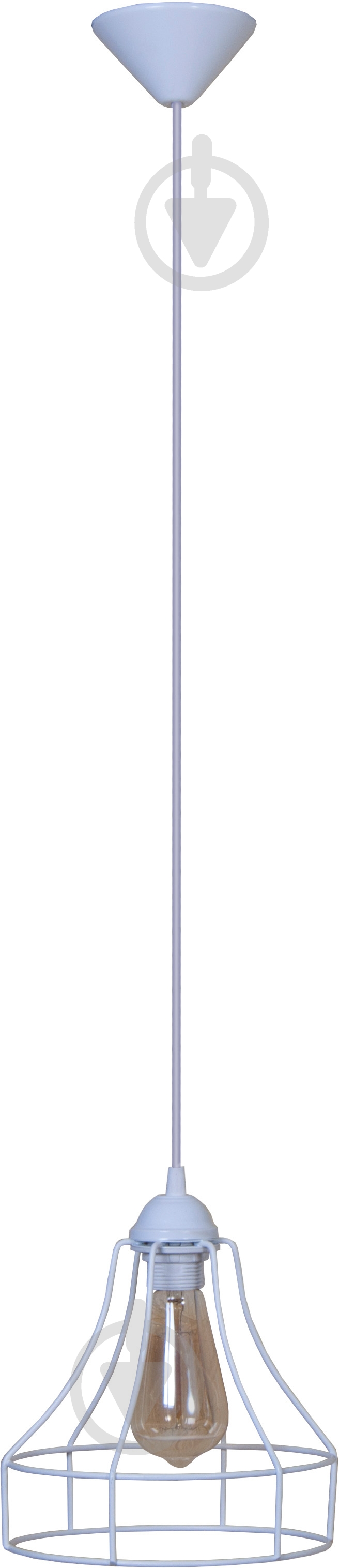 Підвіс Lamperia Iron mini flambeau 1x60 Вт E27 білий - фото 1