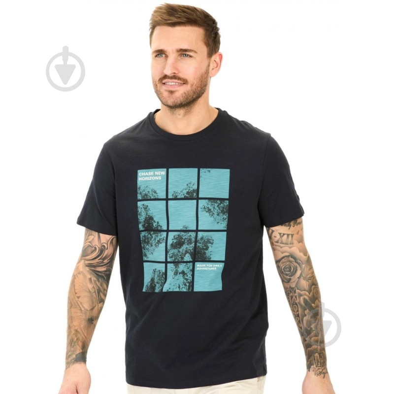 Футболка Camel Active Tshirt 1/2 Arm 409700-5T06-48 р.M синій - фото 1 Футболка Camel Active Tshirt 1/2 Arm 409700-5T06-48 р.M синій - фото 1