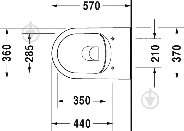 Унитаз подвесной DURAVIT Me By Starck 2529090000 - фото 2 Унитаз подвесной DURAVIT Me By Starck 2529090000 - фото 2
