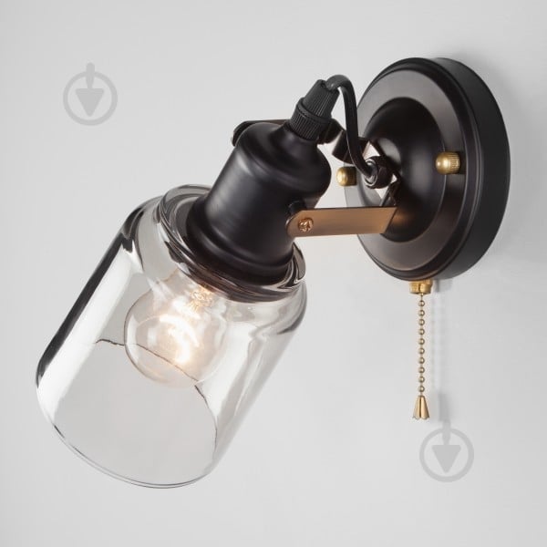 ВИТРИНА! Бра Strotskis Astor 70111/1 1x60 Вт E27 черный - фото 2