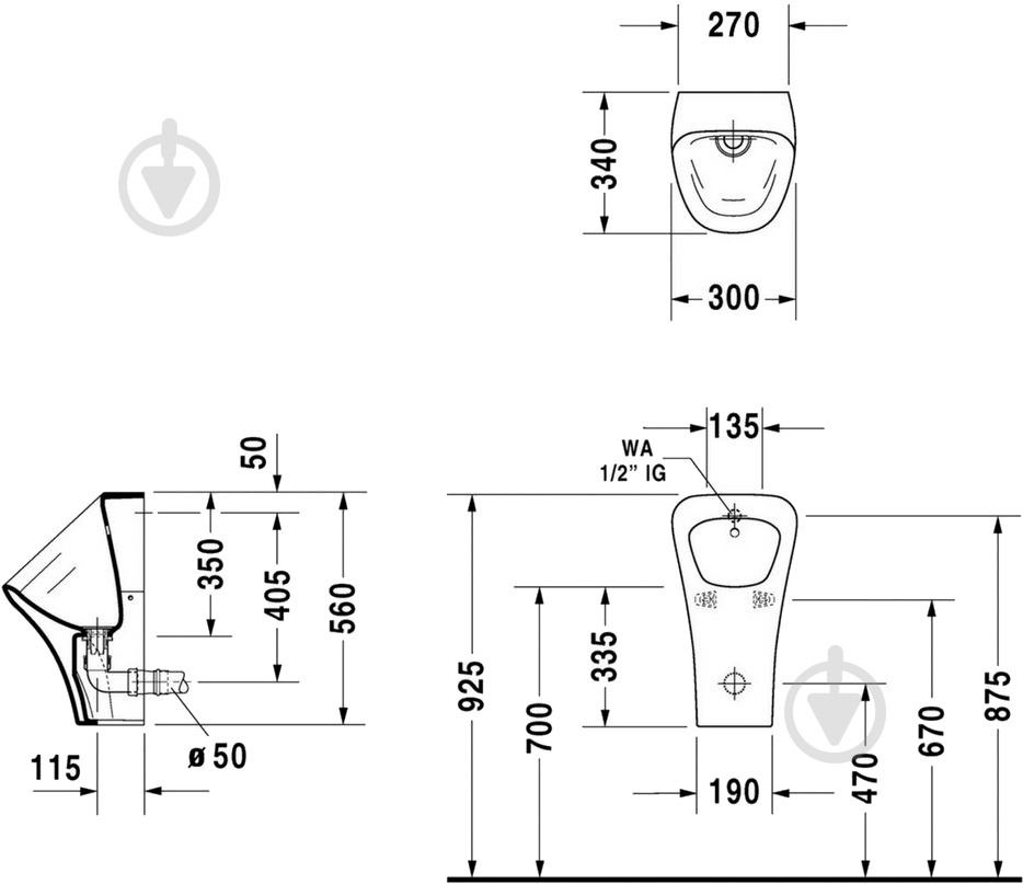 Писсуар DURAVIT DuraStyle 2806300007 - фото 2
