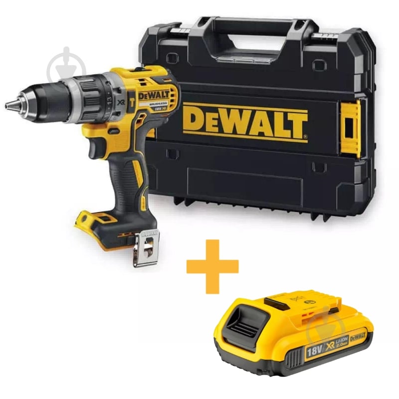 Шуруповерт аккумуляторный DeWalt DCD796NT+DCB183 - фото 1