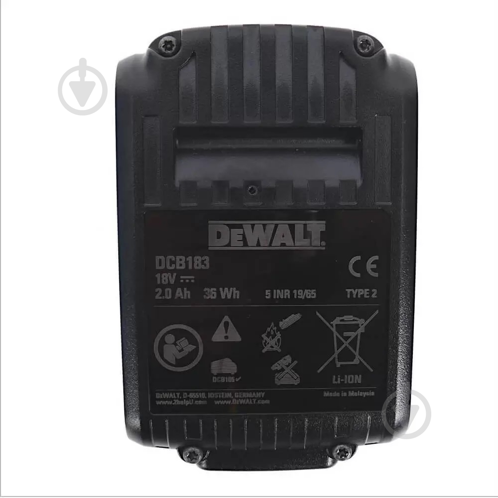 Шуруповерт аккумуляторный DeWalt DCD796NT+DCB183 - фото 9