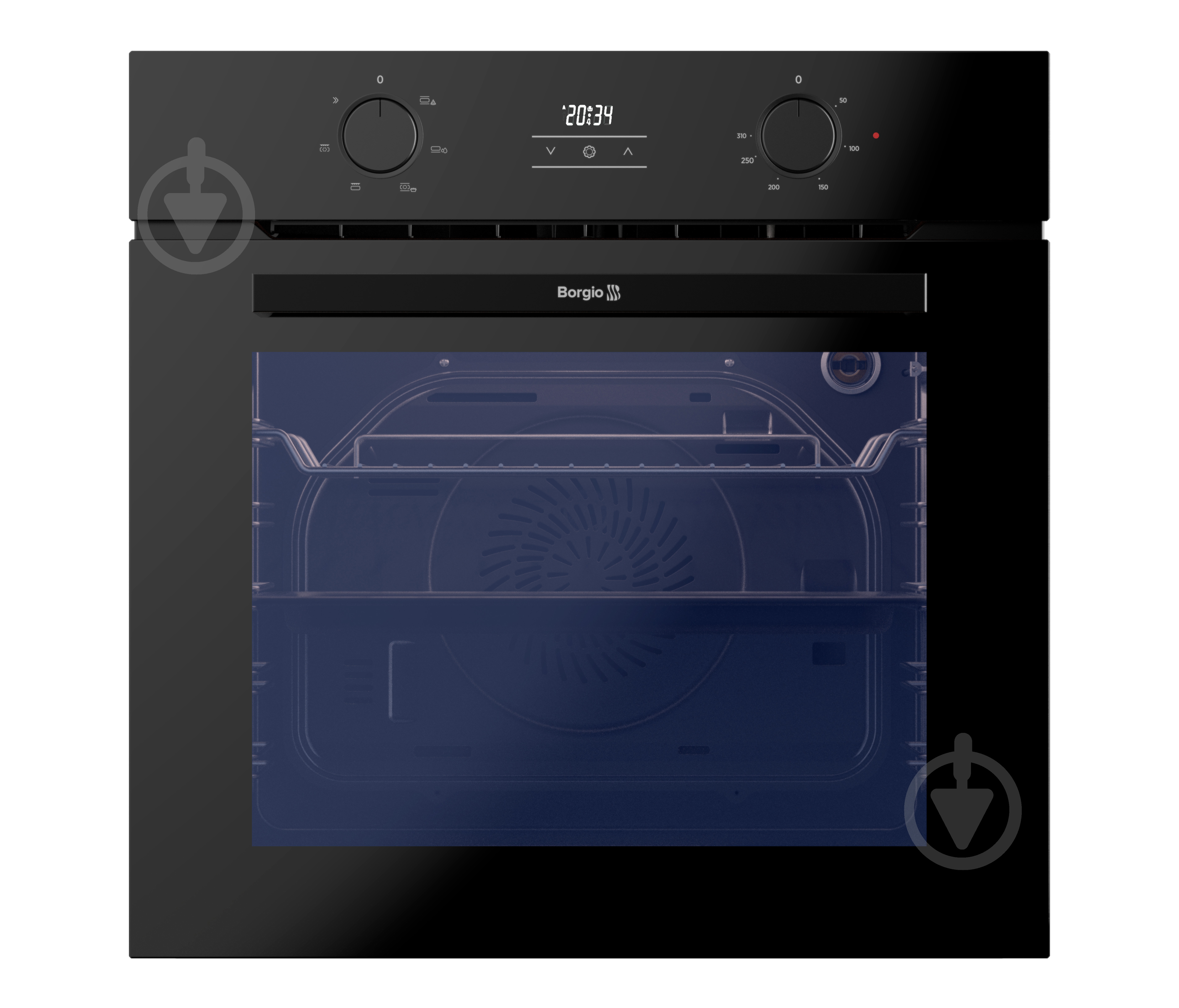 Духова шафа Borgio OMS 206.01 P Black Glass - фото 1
