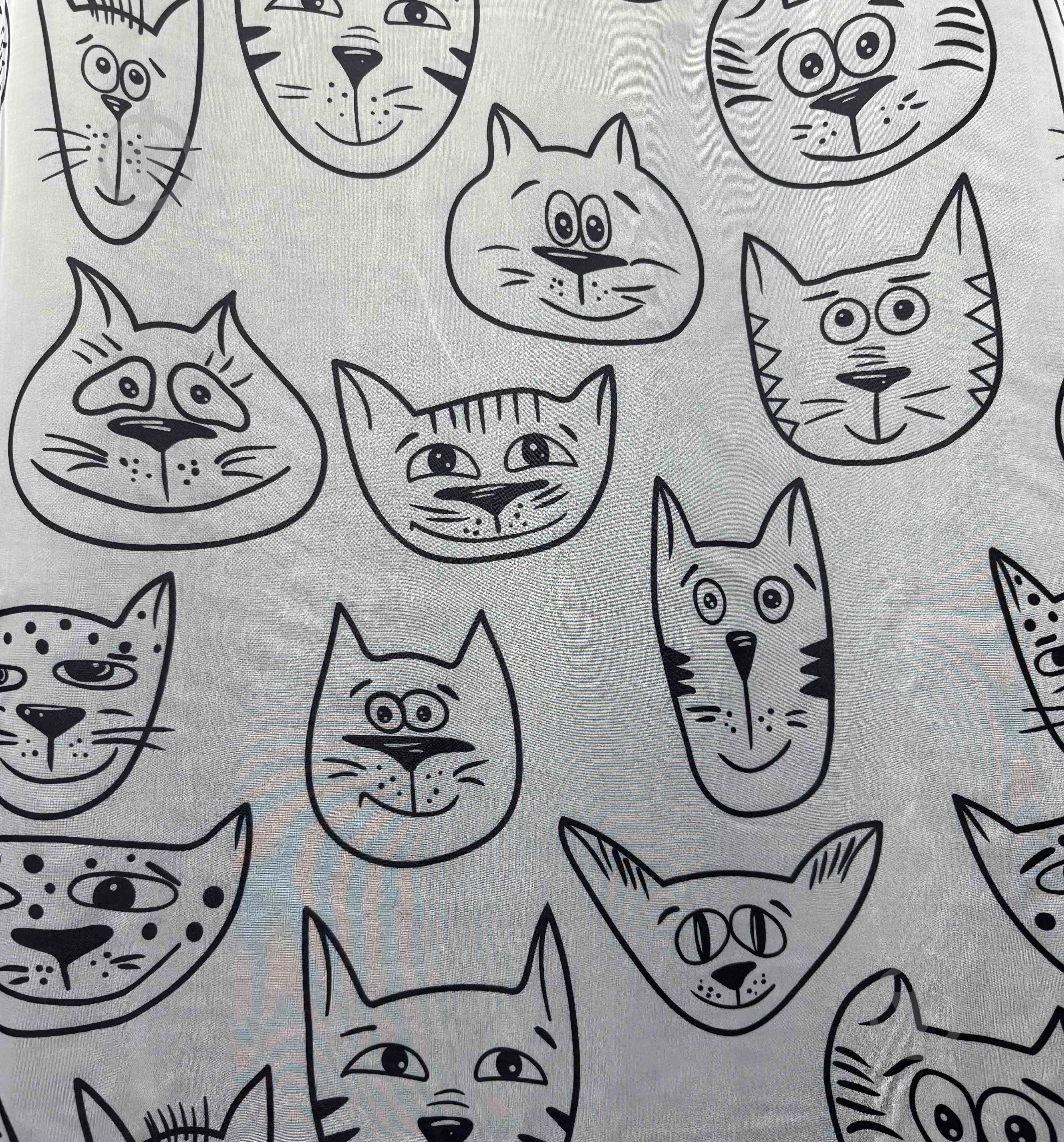 Тюль FAN CATS-1 300х270 см черно-белый Velvet House - фото 3