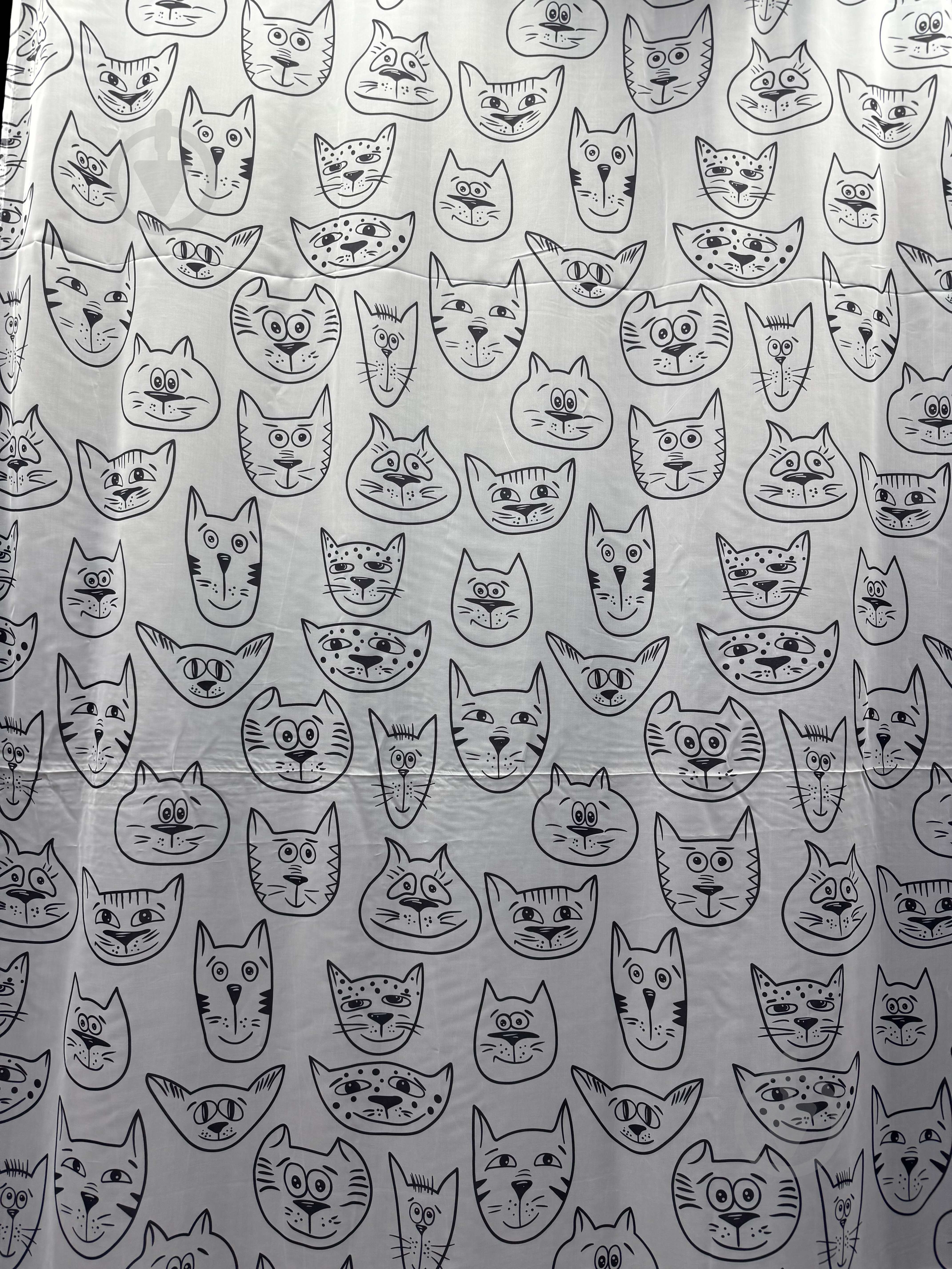 Тюль FAN CATS-1 300х270 см черно-белый Velvet House - фото 4