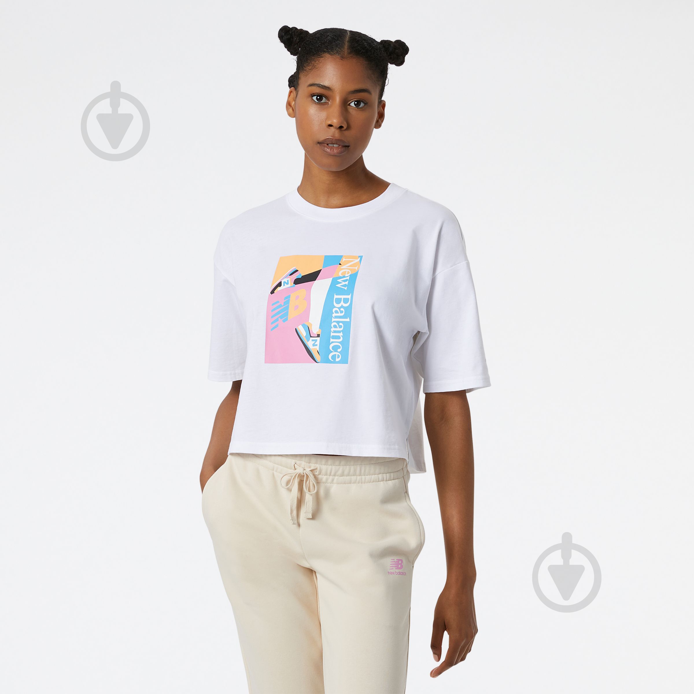 Футболка New Balance WT21510WT р.L білий - фото 1