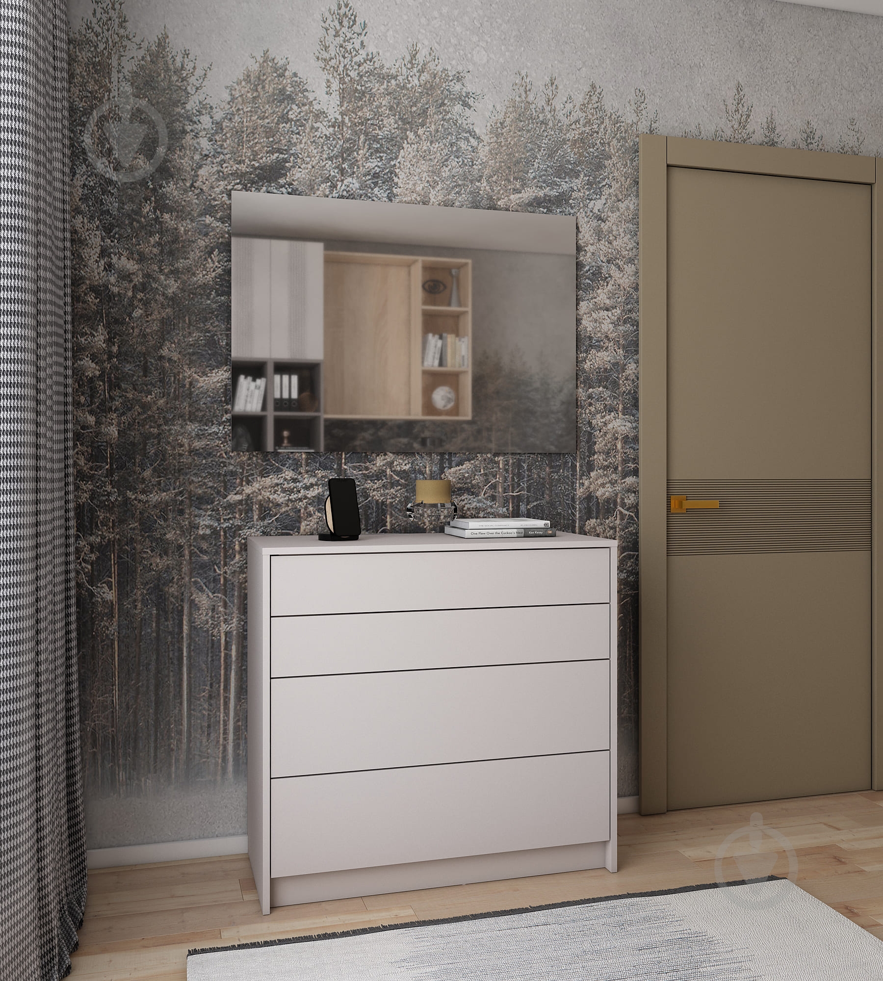 Комод Doros Дэйл 4Ш 900x850x410 мм кашемир/кашемир - фото 2