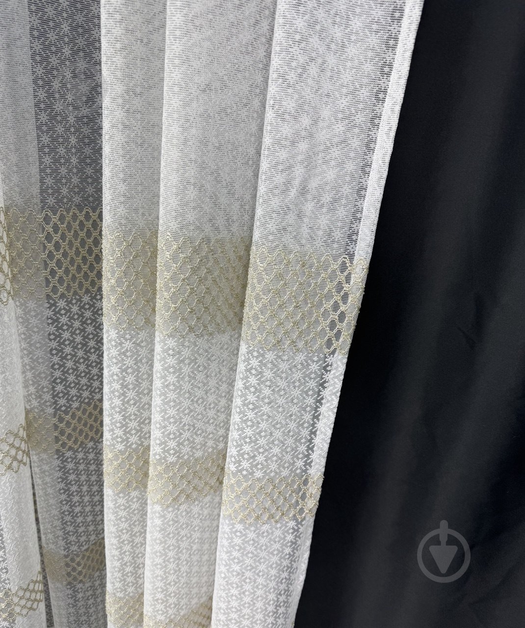 Тюль 300х270 см золотая полоса HX 14G 62404904 - фото 2