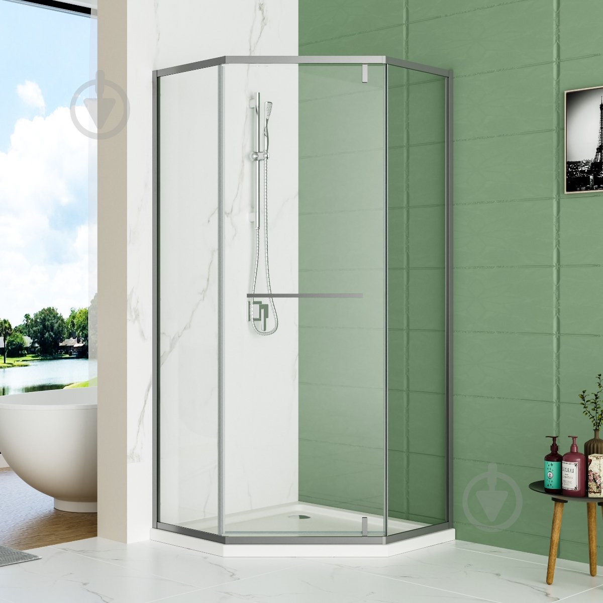 Душевая кабина Doosh DO-CA-15 90x90 Gun Gray - фото 1 Душевая кабина Doosh DO-CA-15 90x90 Gun Gray - фото 1