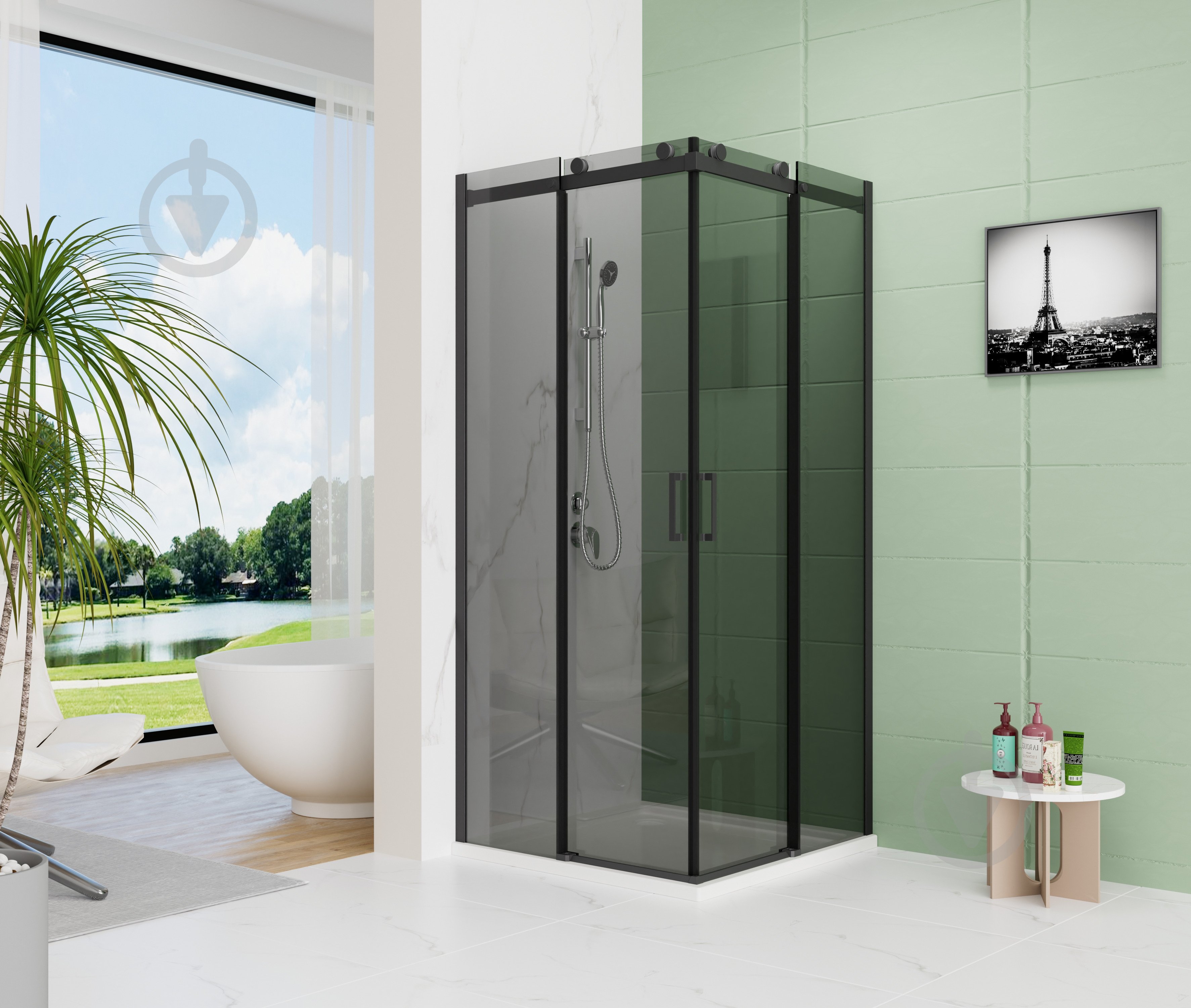 Душевая кабина Doosh DO-CA-18 90x90 Black - фото 2