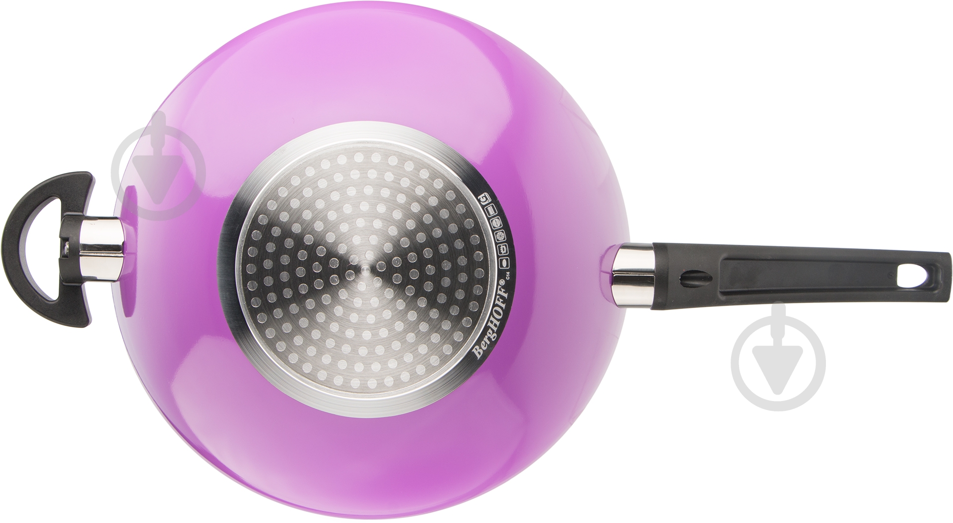Сковорода wok BergHOFF Eclipse 3,2 л фиолетовый - фото 3