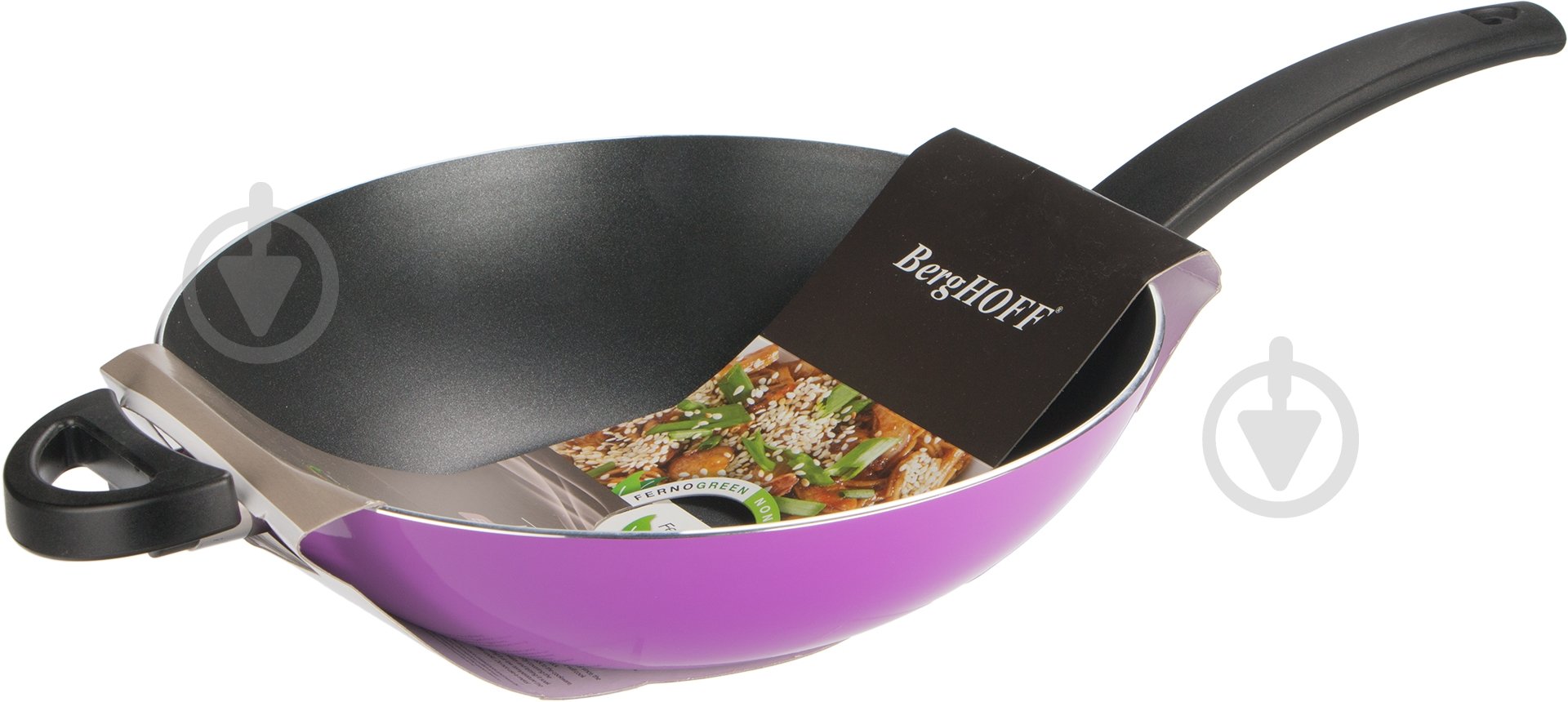 Сковорода wok BergHOFF Eclipse 3,2 л фиолетовый - фото 4