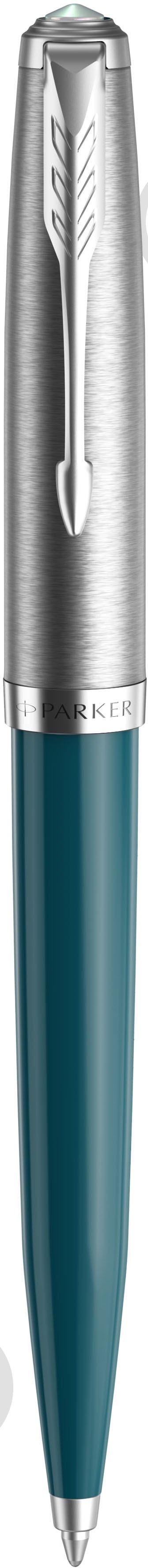 Ручка шариковая Parker 51 Teal Blue CT BP 55 332 - фото 1 Ручка шариковая Parker 51 Teal Blue CT BP 55 332 - фото 1