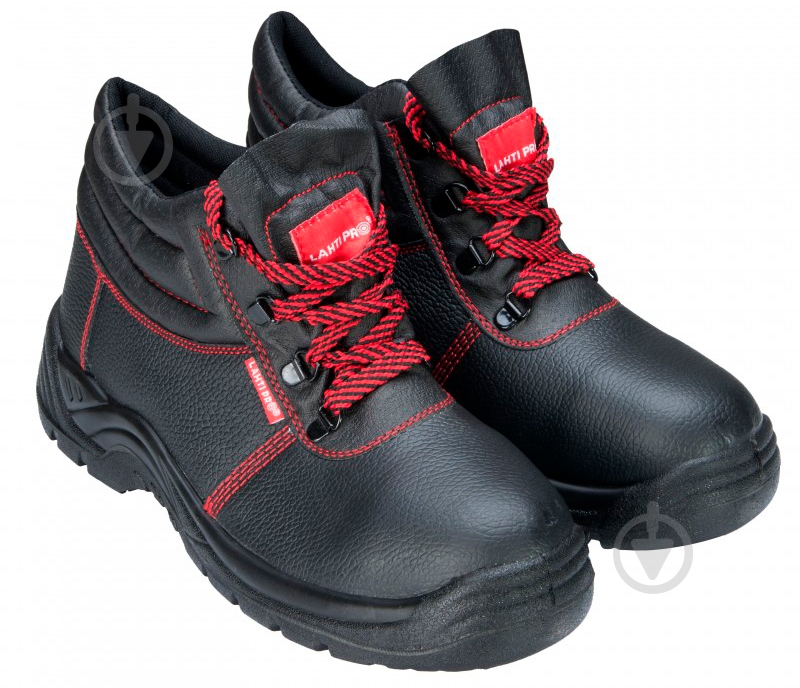 Ботинки рабочие Lahti Pro р.45 L3010145 черный с красным - фото 1
