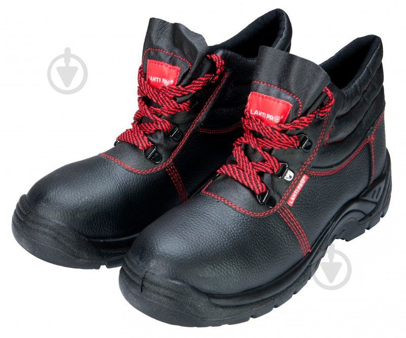 Ботинки рабочие Lahti Pro р.45 L3010145 черный с красным - фото 2