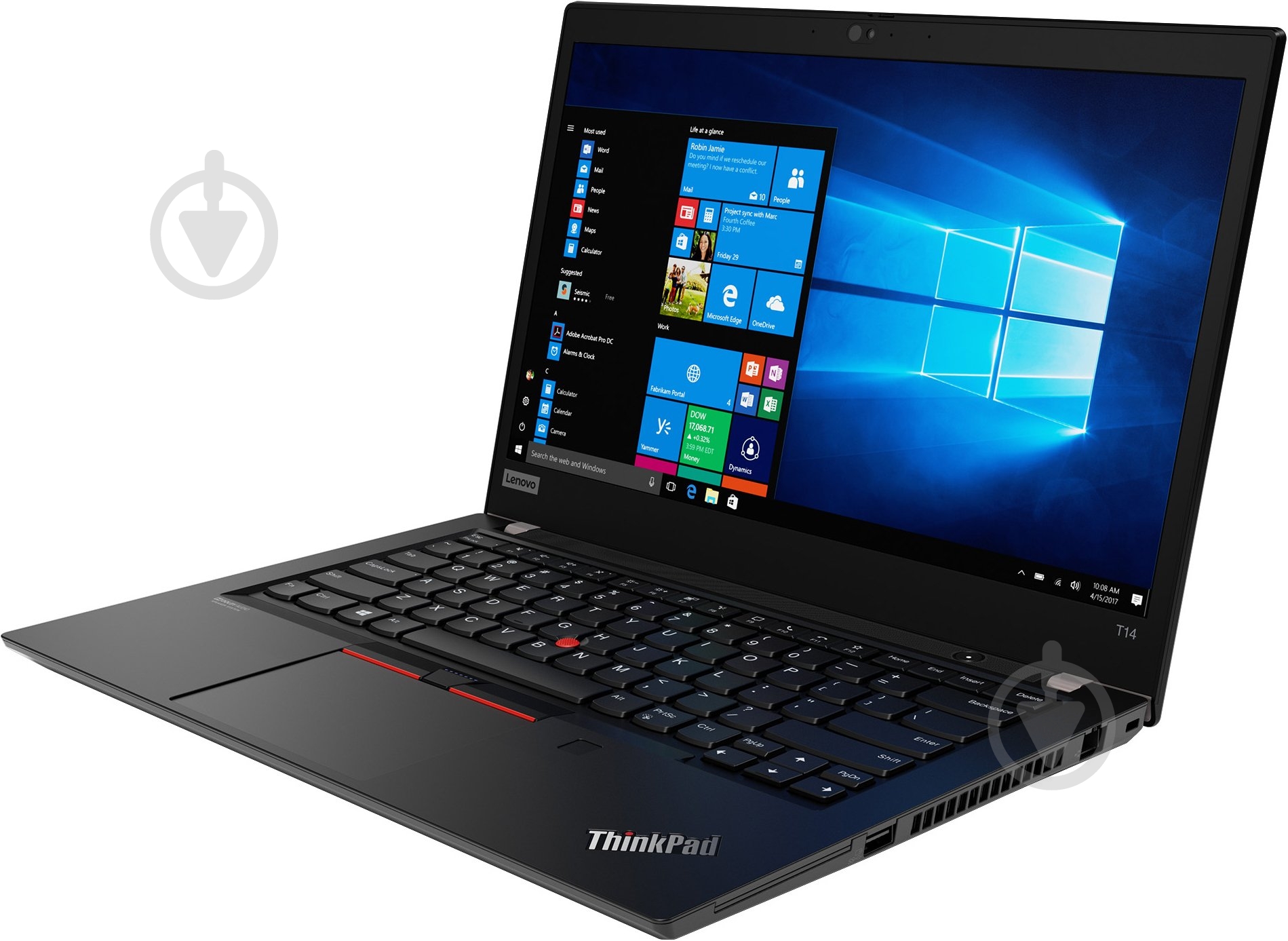 Ноутбук Lenovo ThinkPad T14 14 (20W0004URT) black - фото 3