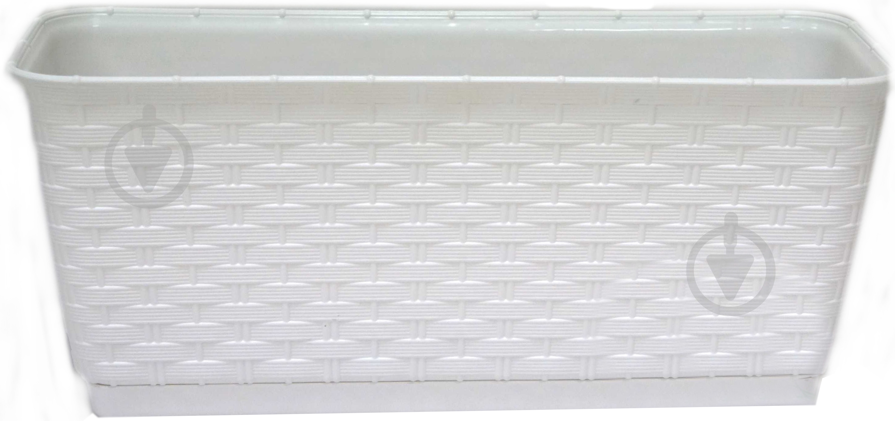 Ящик балконный пластик Ratolla round прямоугольный белый 14,7 л Prosperplast (76964-449) - фото 1 Ящик балконный пластик Ratolla round прямоугольный белый 14,7 л Prosperplast (76964-449) - фото 1