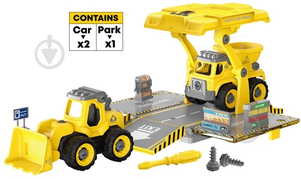 Игровой набор DIY Spatial Creativity Конструктор Бульдозер и Самосвал CJ-1614191 - фото 3