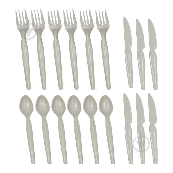 Набор столовых приборов Goldex Набор столовых приборов Армада, 18 пр, бежевый, пластик - фото 1 Набор столовых приборов Goldex Набор столовых приборов Армада, 18 пр, бежевый, пластик - фото 1