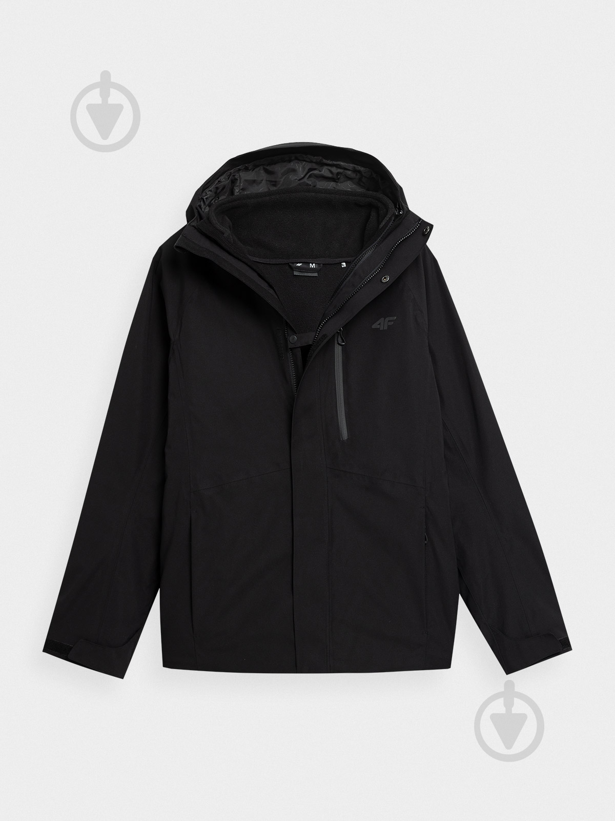 Куртка мужская весенняя 4F TECHNICAL JACKET M064 4FAW22TTJAM064-20S р.XL черная - фото 1