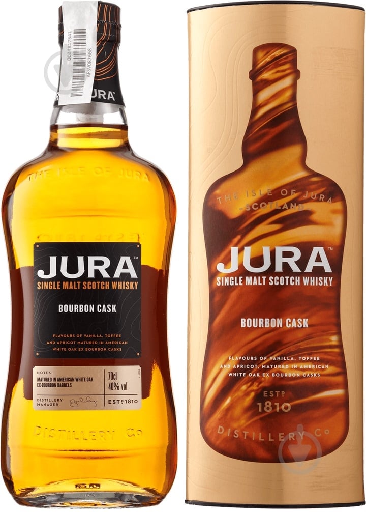 Виски Isle of Jura односолодовый "Bourbon Cask" 0,7 л - фото 1
