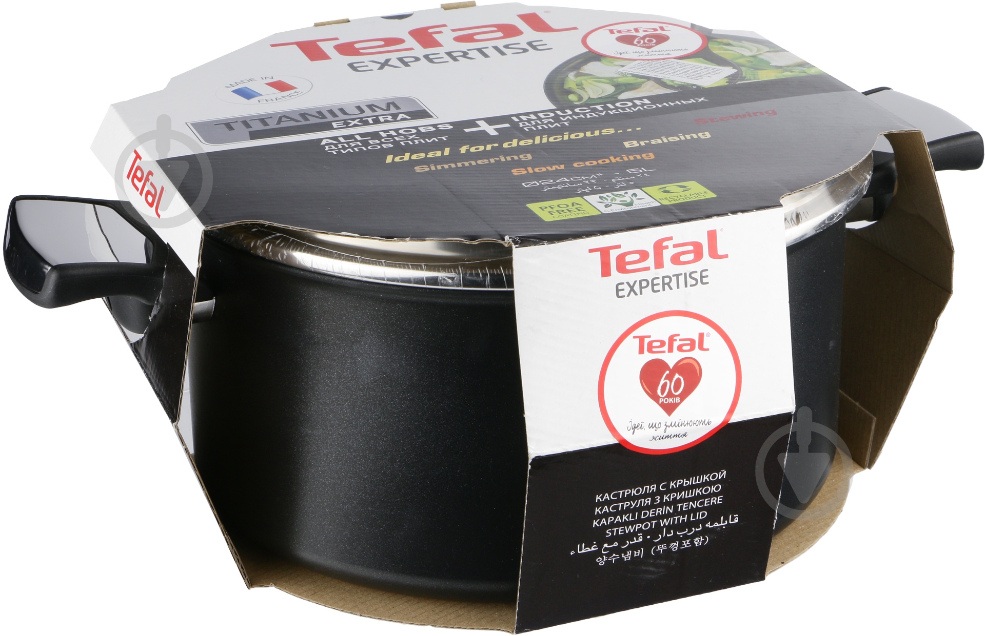 Кастрюля Tefal Expertise 5 л 24 см C6204672 - фото 4