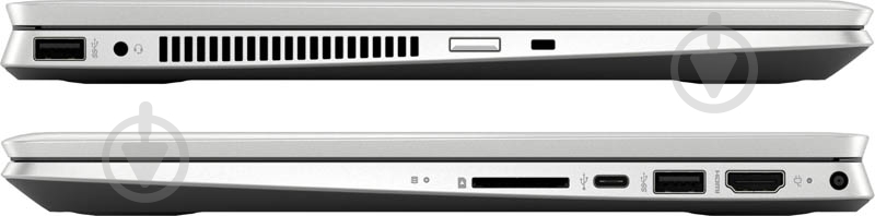 Ноутбук HP Pavilion x360 14" (7GM04EA) silver - фото 5