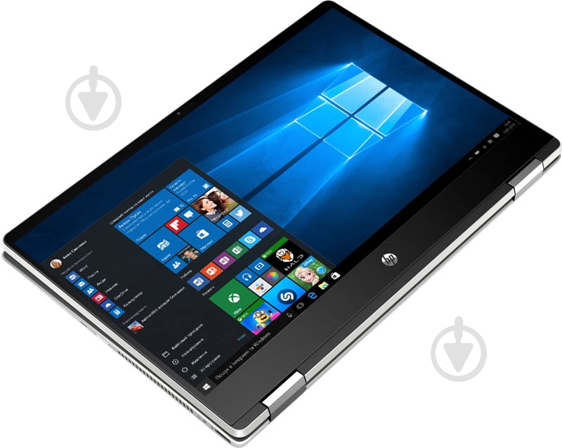 Ноутбук HP Pavilion x360 14" (7GM04EA) silver - фото 3