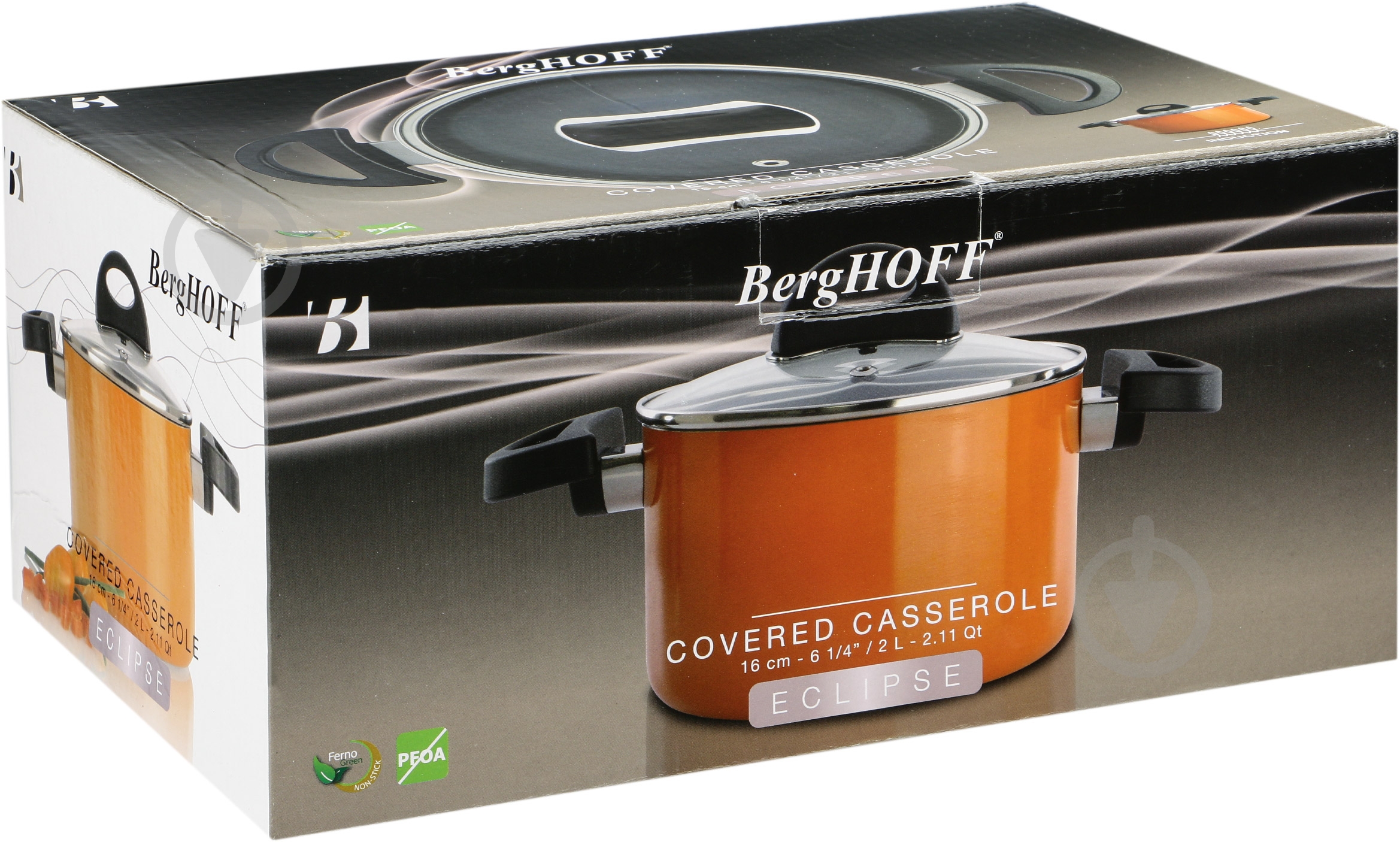 Кастрюля BergHOFF Eclipse 2 л 16 см оранжевая - фото 4