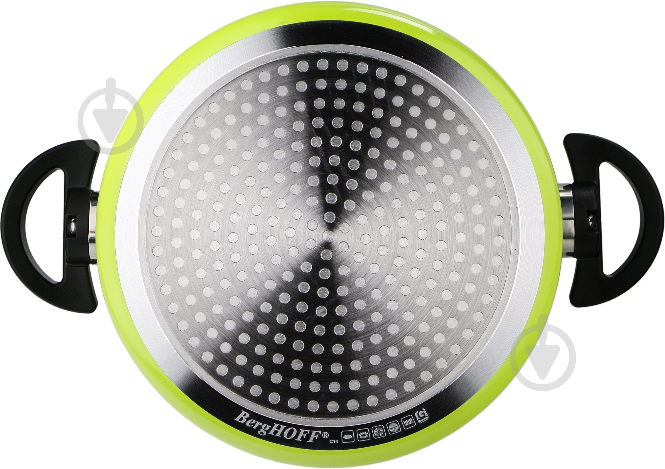 Кастрюля BergHOFF Eclipse 3,7 л 20 см зеленая - фото 3