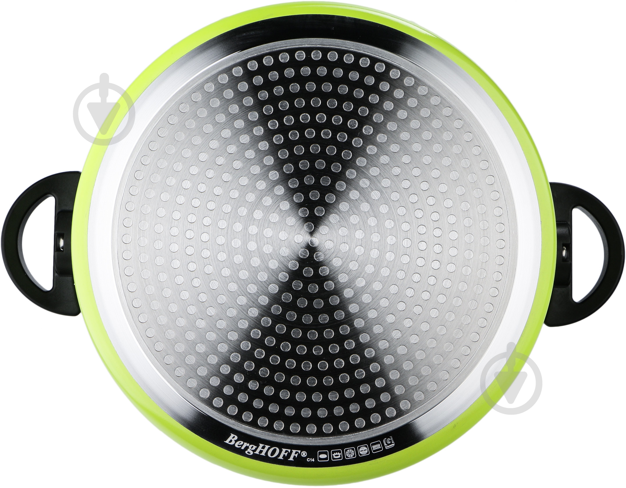 Кастрюля BergHOFF Eclipse 6,6 л 24 см зеленая - фото 3