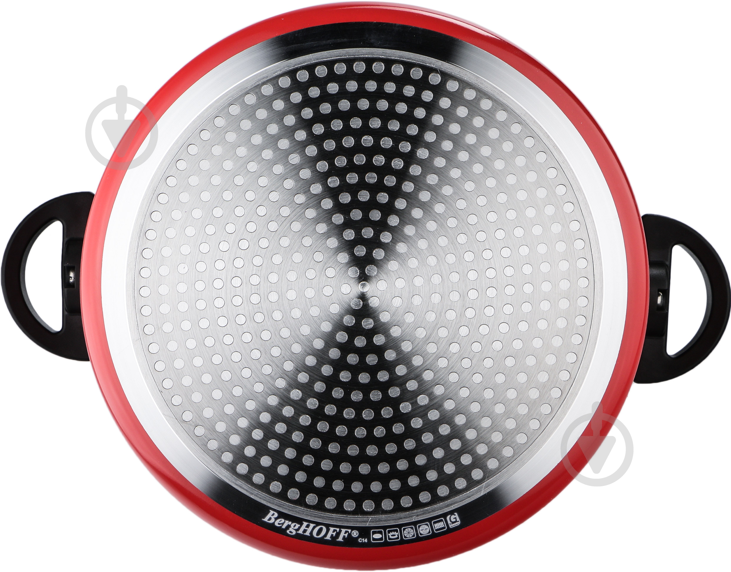 Кастрюля BergHOFF Eclipse 6,6 л 24 см красная - фото 3 Кастрюля BergHOFF Eclipse 6,6 л 24 см красная - фото 3
