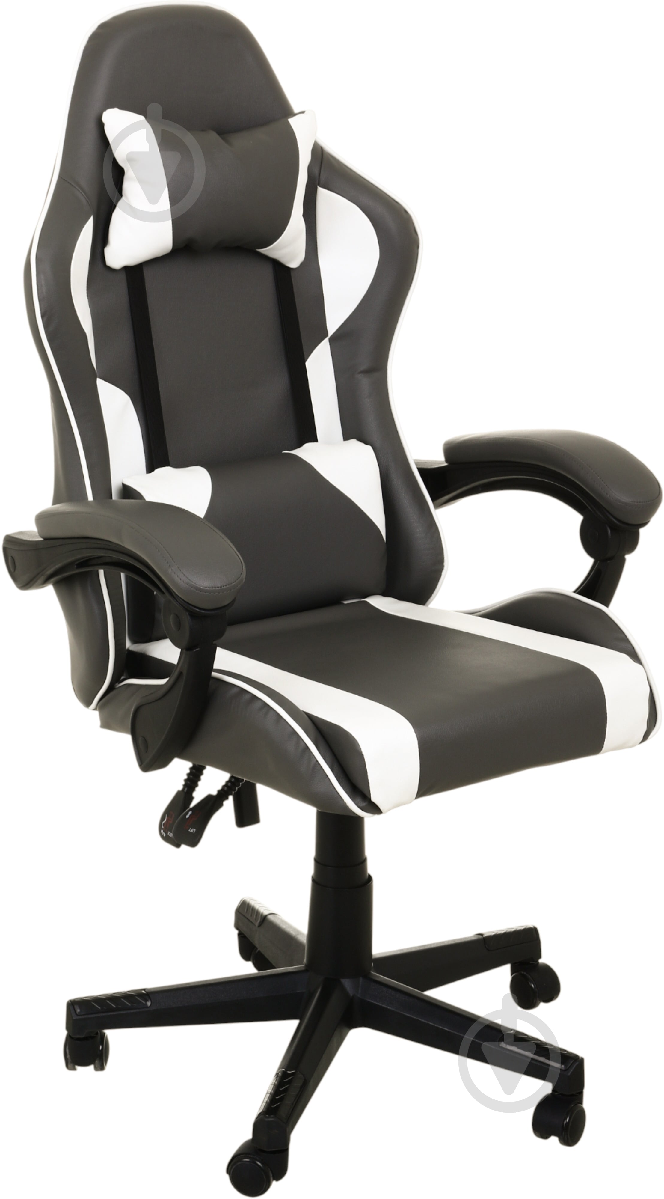 ᐉ Кресло игровое Центр Меблів Мага QZY-N2336S1 серо-белый