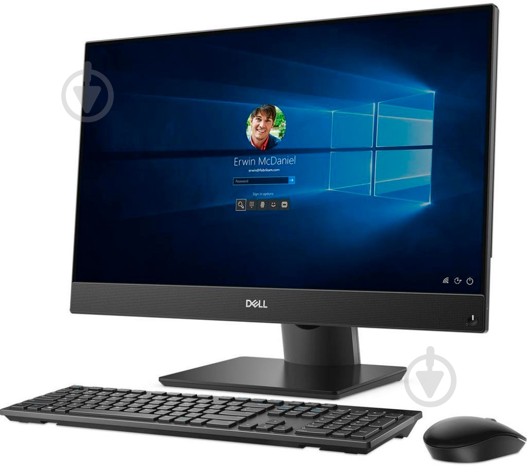Моноблок Dell Optiplex 7470 23,8" (N006O7470AIO_P) black - фото 1