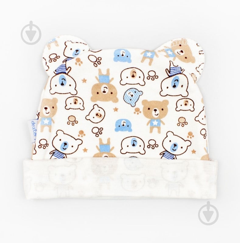 Шапочка детская Dexter`s Bears р.48 молочный 962мк - фото 1