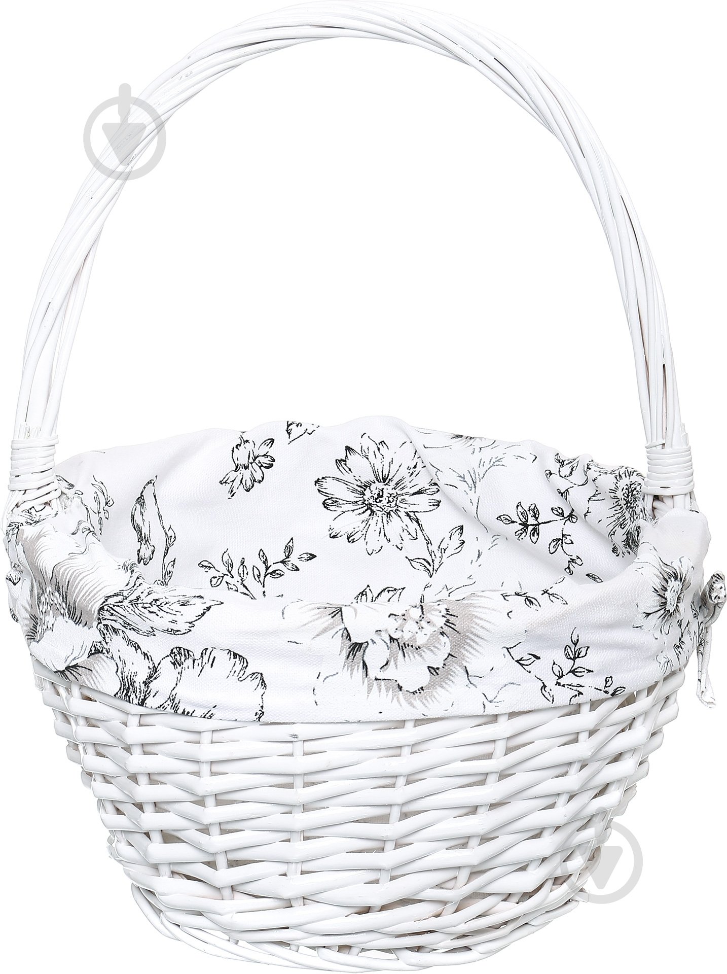 Корзина плетеная с текстилем 37х31х19/41 см Easter 16-6A-1 - фото 2