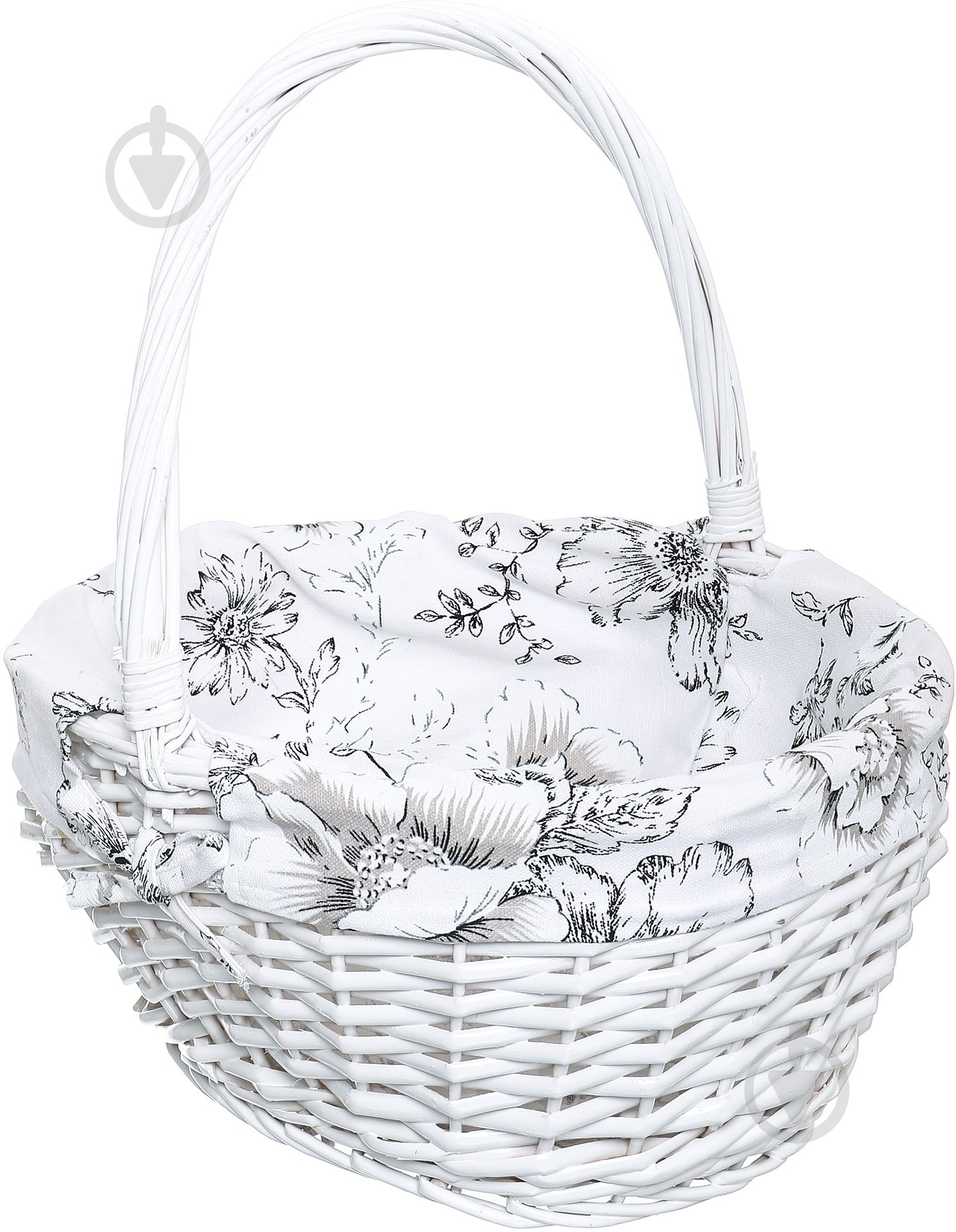 Корзина плетеная с текстилем 37х31х19/41 см Easter 16-6A-1 - фото 1