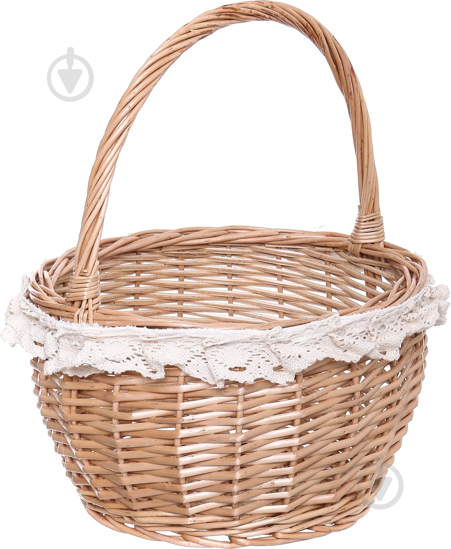Кошик плетений з текстилем 28/22х18/35 см Easter 16-4B-2 - фото 1