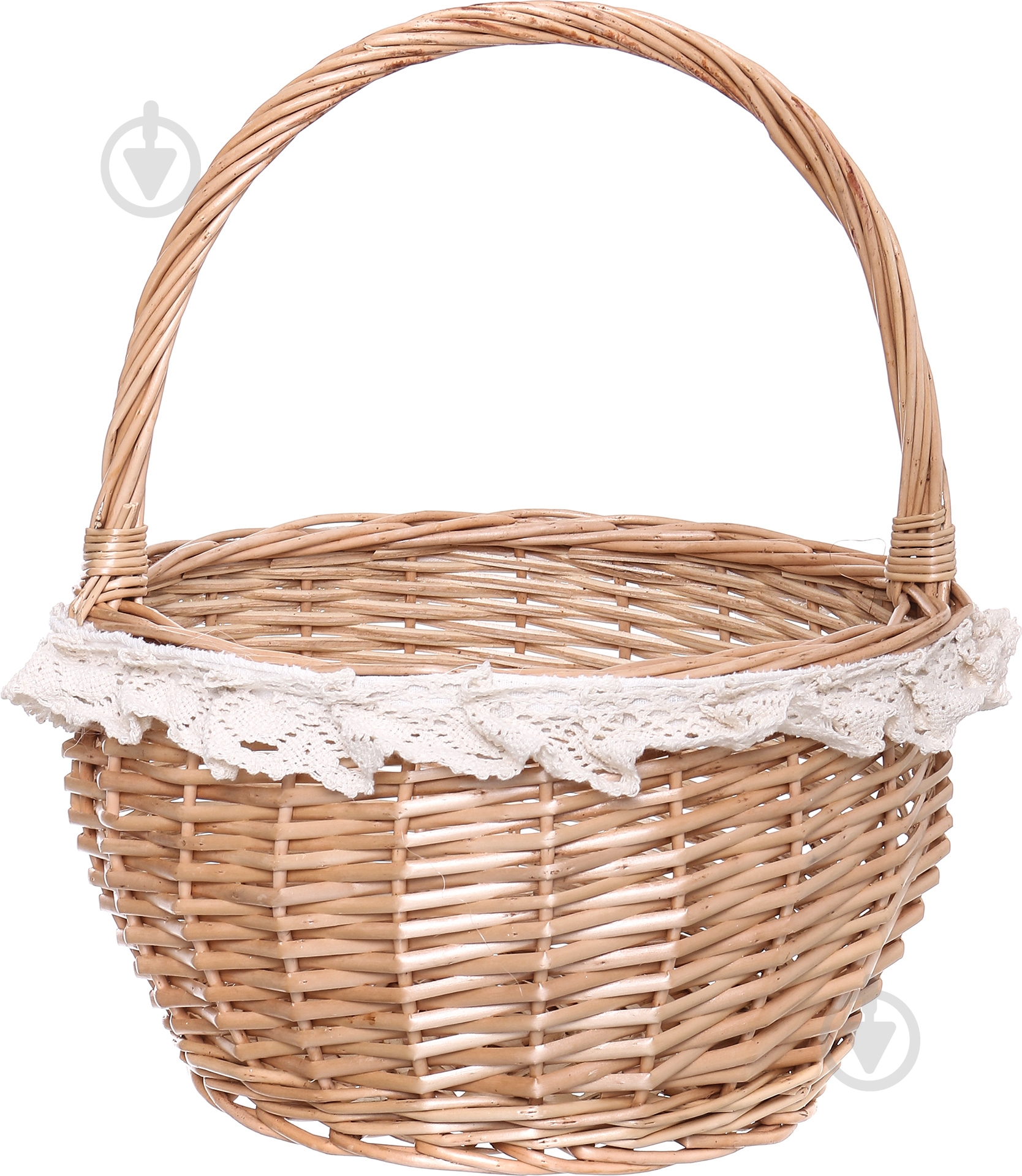 Кошик плетений з текстилем 28/22х18/35 см Easter 16-4B-2 - фото 2