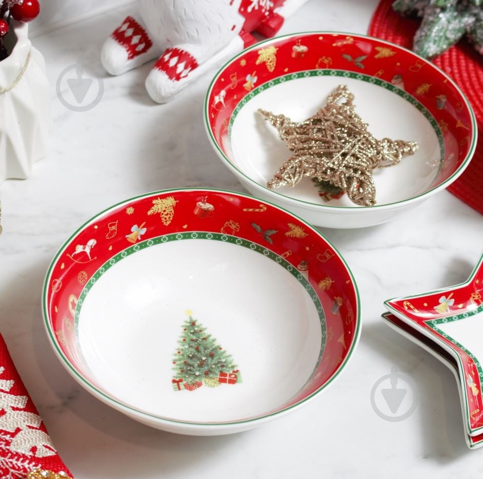 Набор салатников Lefard Christmas delight Tree 16х5,5 см 2 шт 985-157 - фото 4