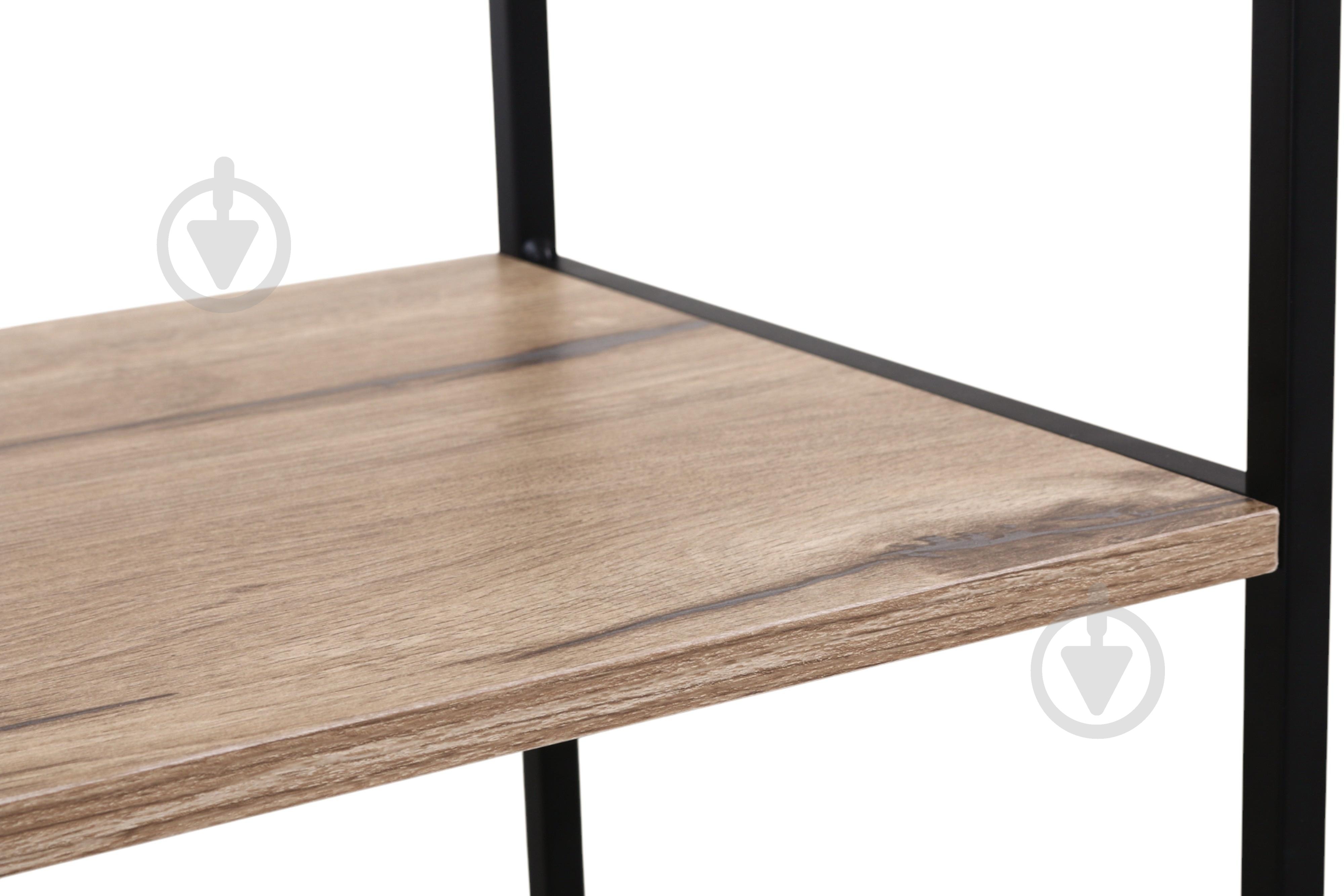 Этажерка Центр Меблів Конго 1105х500х300 мм натуральный/черный - фото 4