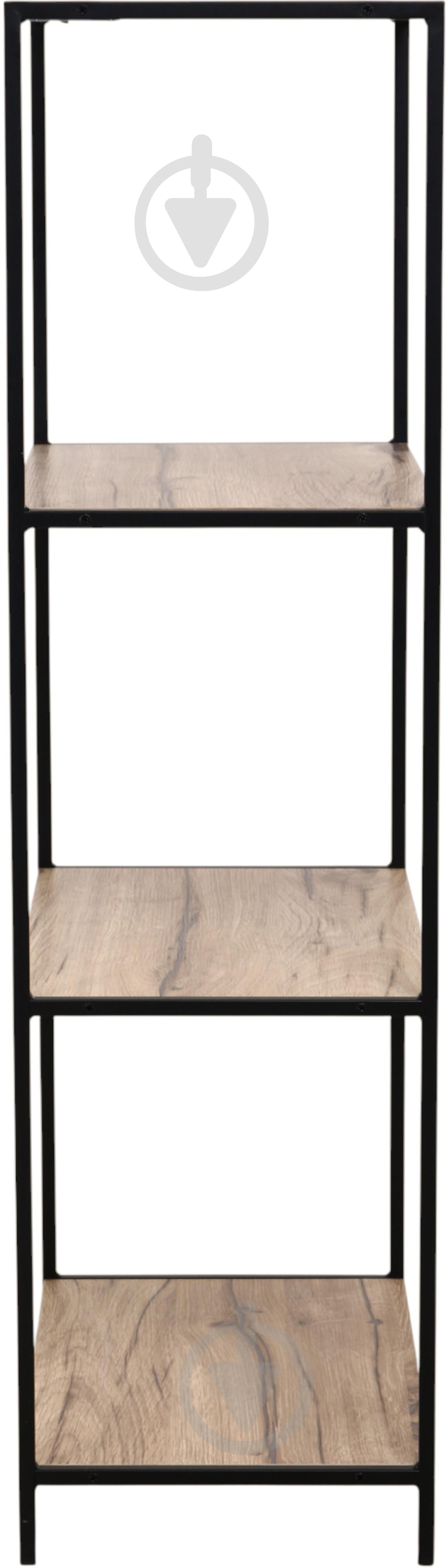 Этажерка Центр Меблів Конго 1105х500х300 мм натуральный/черный - фото 2