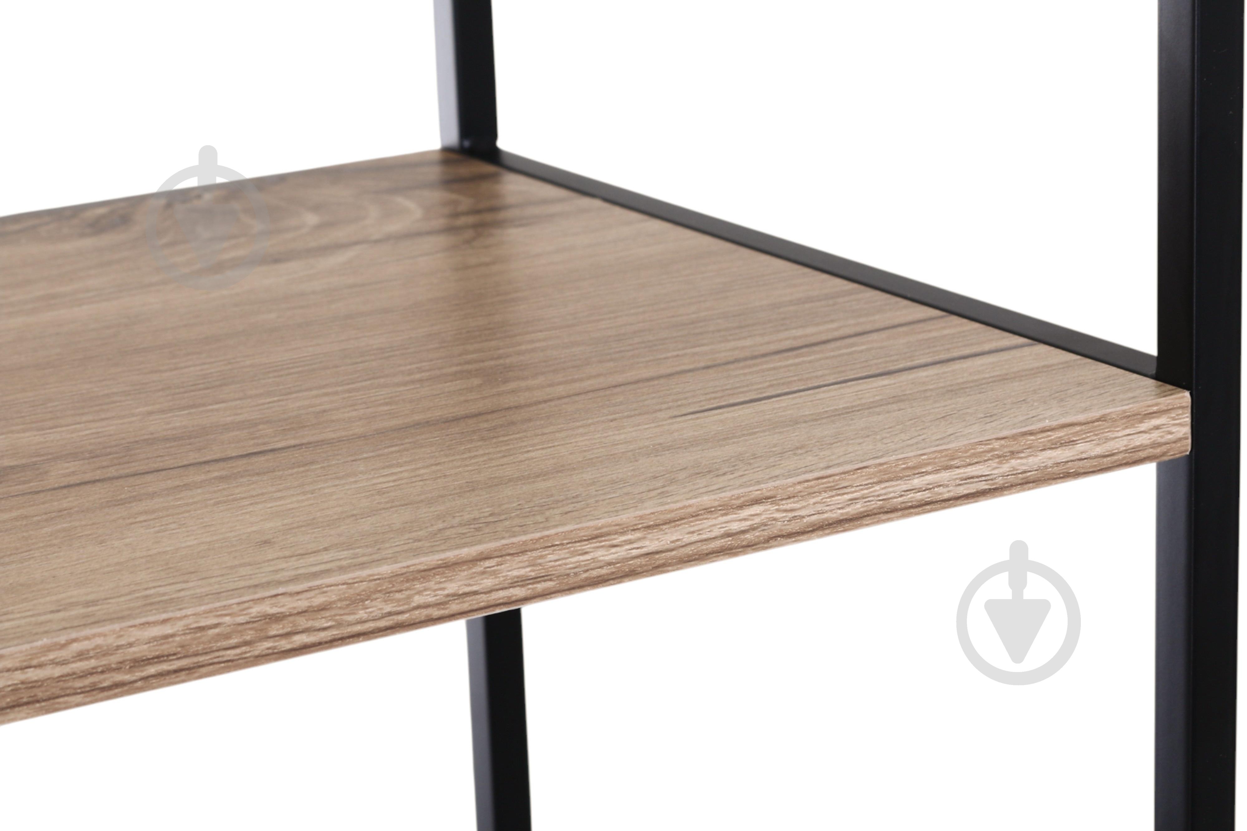 Этажерка Центр Меблів Конго 1800х500х300 мм натуральный/черный - фото 4 Этажерка Центр Меблів Конго 1800х500х300 мм натуральный/черный - фото 4