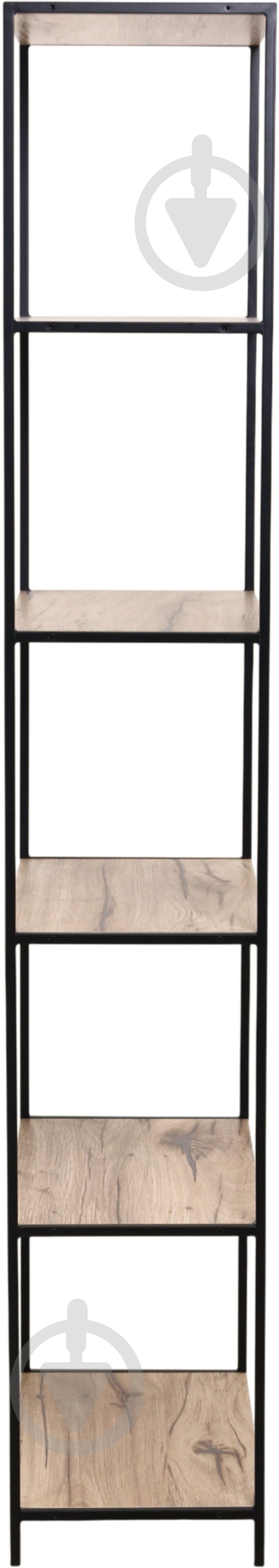 Этажерка Центр Меблів Конго 1800х500х300 мм натуральный/черный - фото 2 Этажерка Центр Меблів Конго 1800х500х300 мм натуральный/черный - фото 2